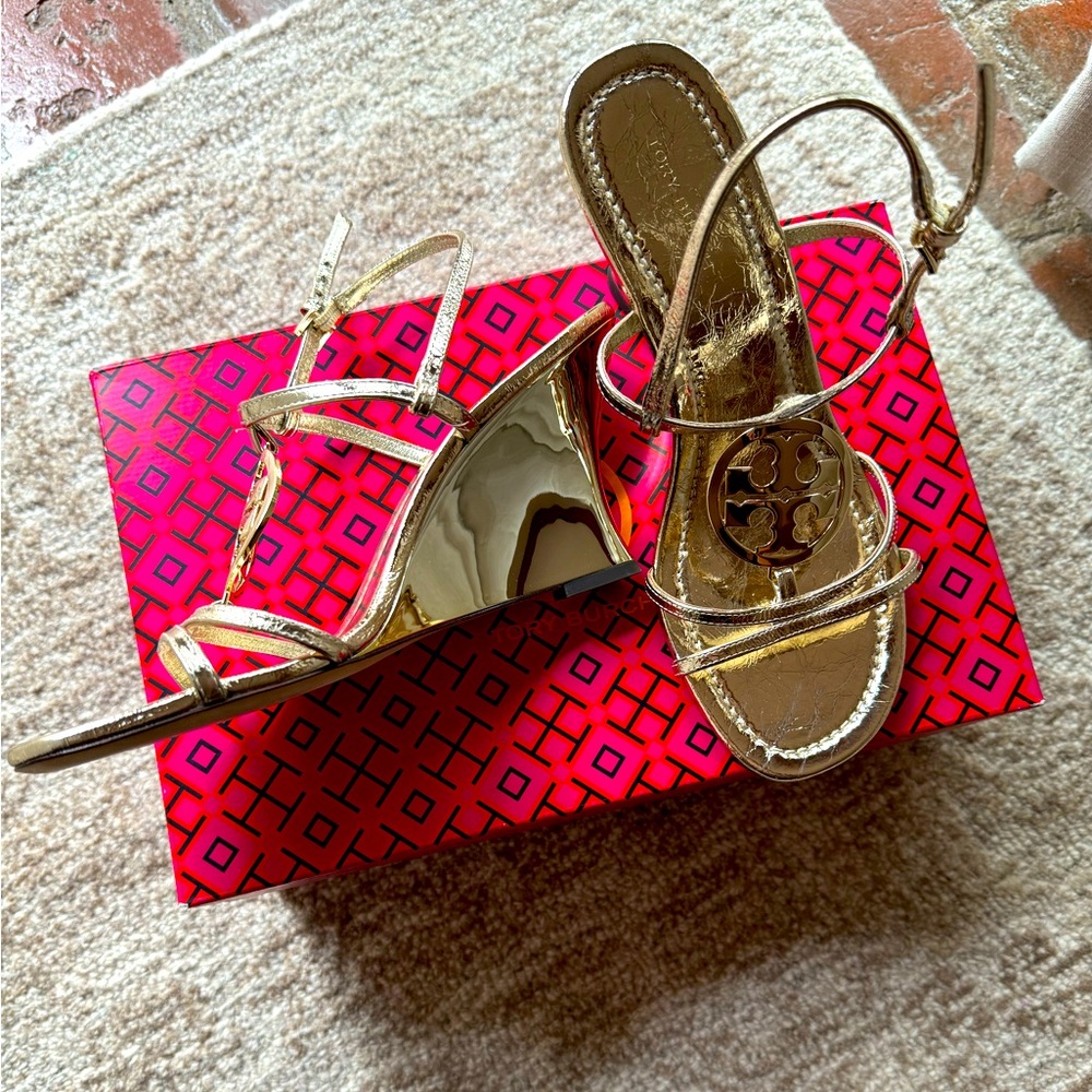 Tory Burch Wedge - never worn.  Just purchased the wrong size - absolutely love!
